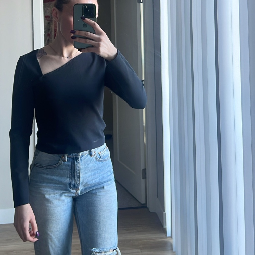 Abercrombie & Fitch Black Long Sleeve Top - Picture 2 of 5